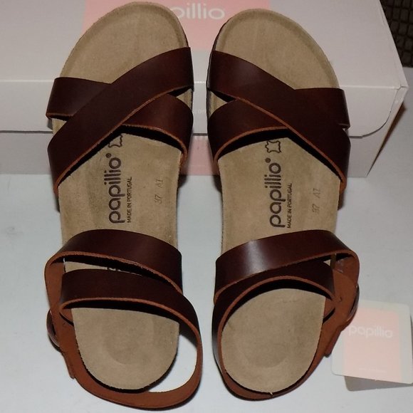 New Birkenstock Papillio Lola cognac leather - Picture 4 of 14